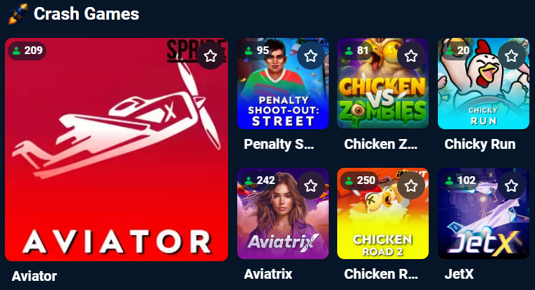 Bonobo Casino crash games